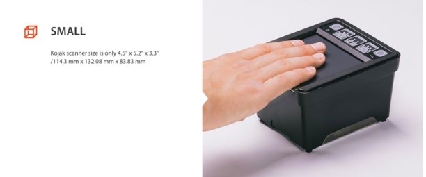 Kojak 442 finger scanner