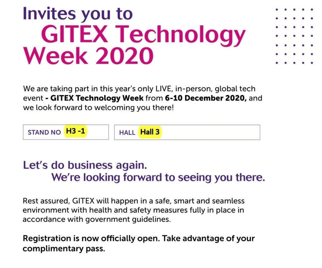 gitex invitation